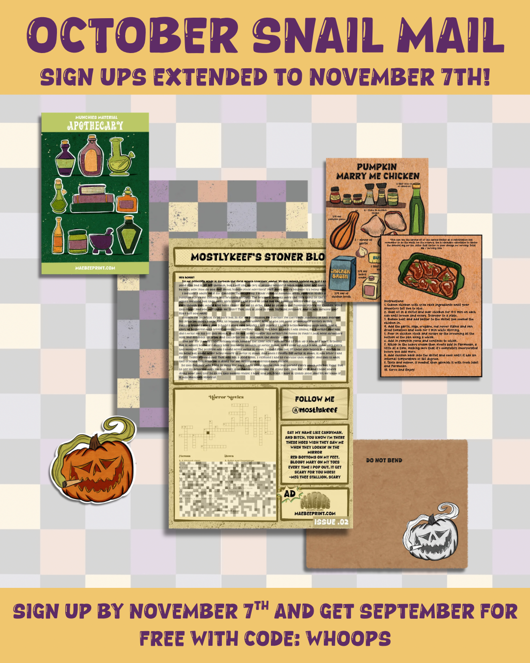 Munchies Material Snail Mail Club